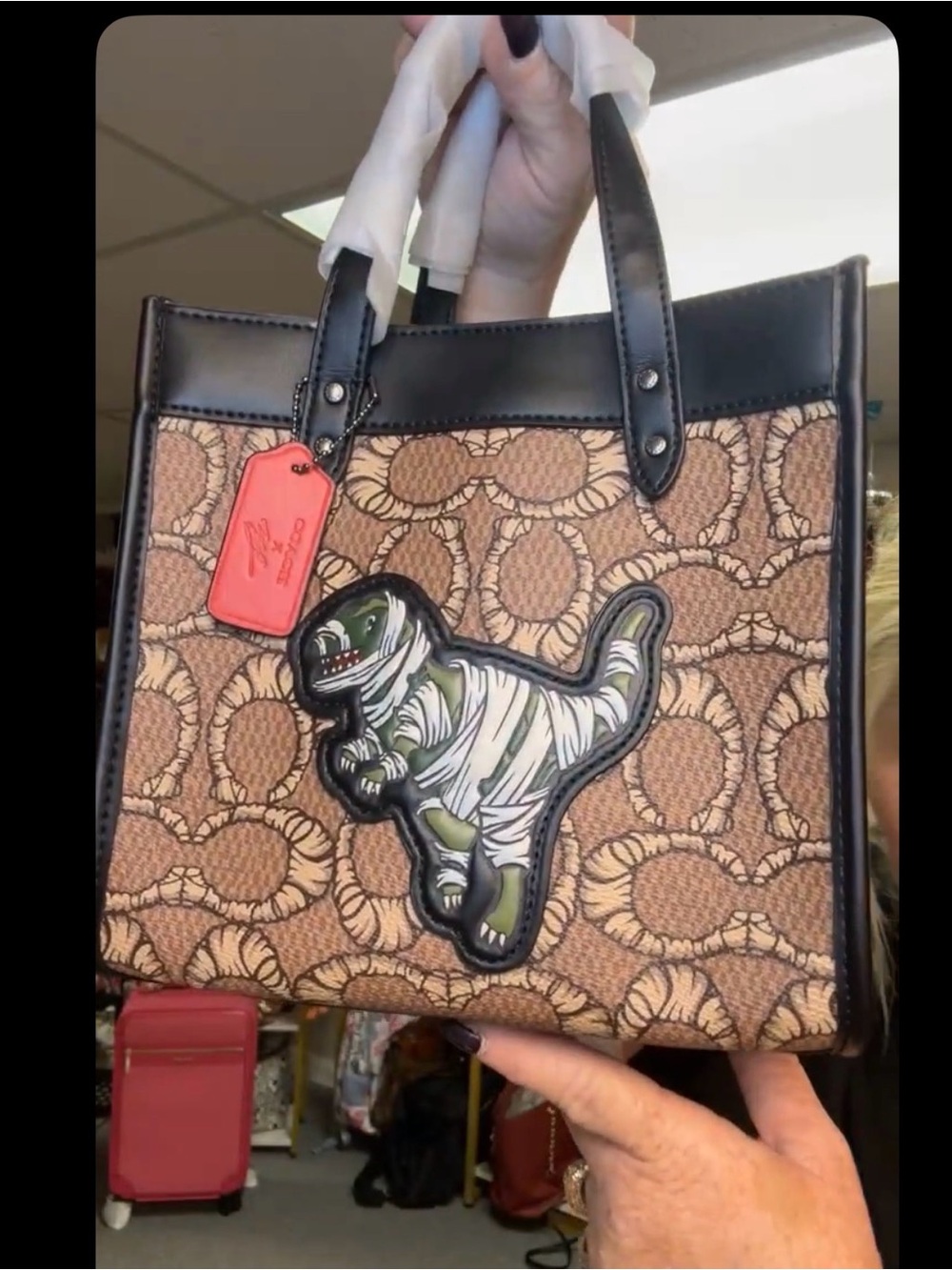 Coach Michael B Jordan field tote 22